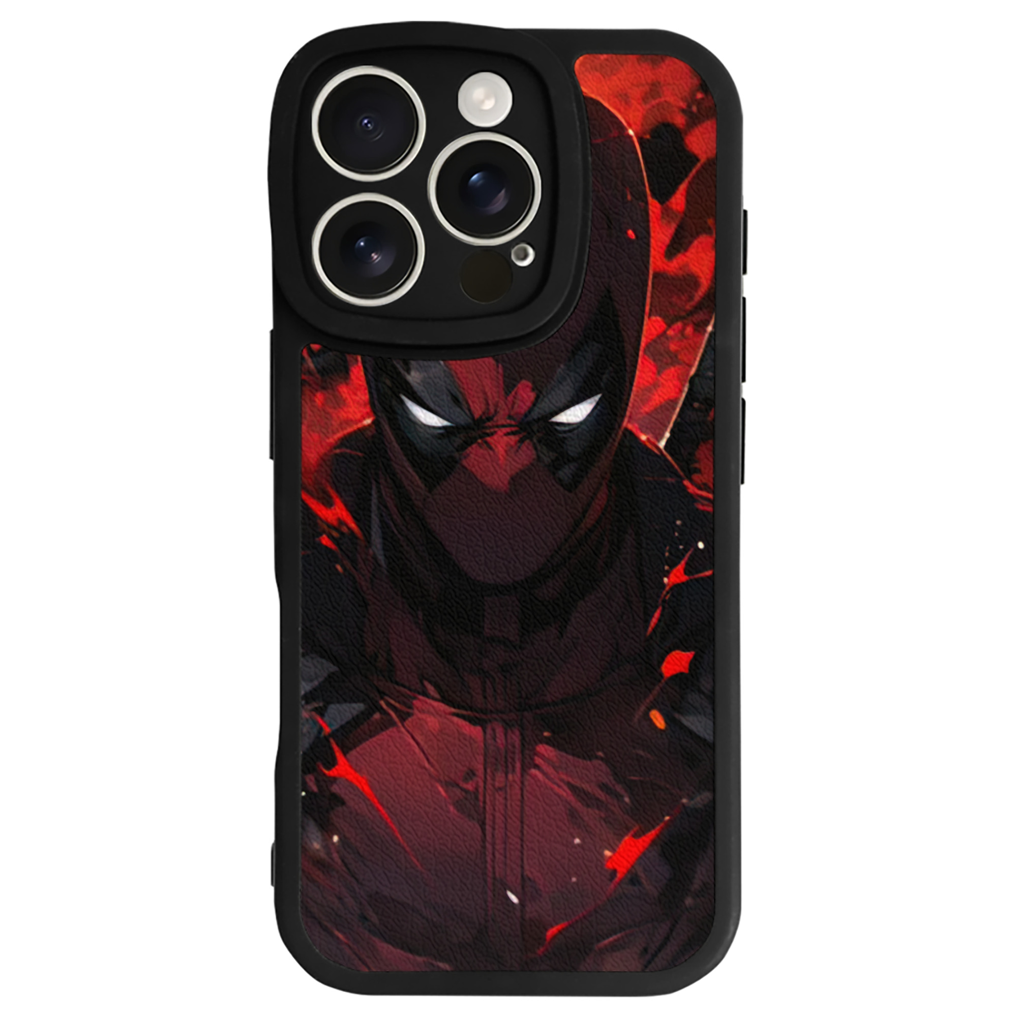 （画像用） Deadpool デッドプール 【iPhone 16シリーズ対応】シリコンスマホケース（レザー調） 材質：シリコン